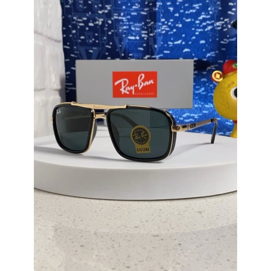 Ray-Ban RB3539 (Square Frame with Gold Top Bar)